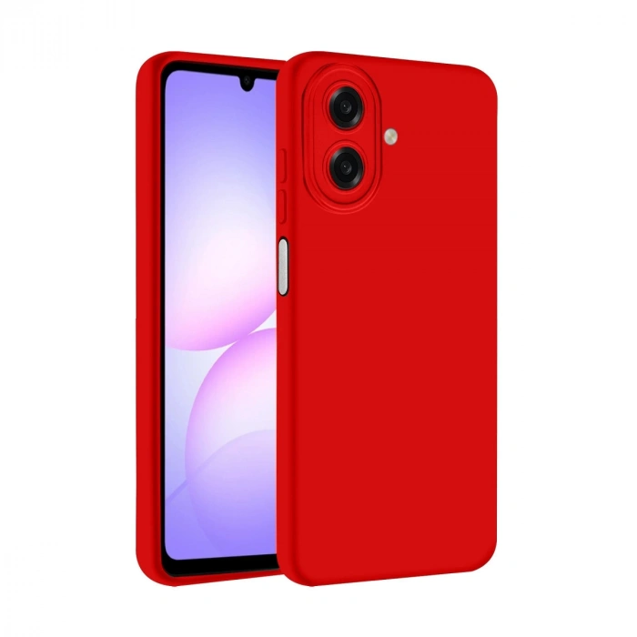 Samsung Galaxy A07 4g Nano İçi Kadife Silikon - Kırmızı