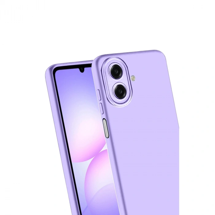 Samsung Galaxy A07 4g Nano İçi Kadife Silikon - Lila