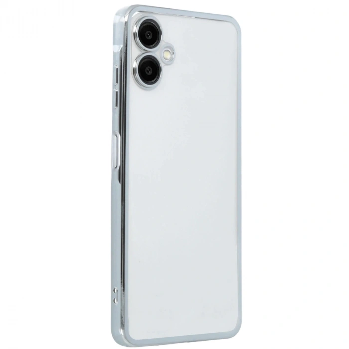 Samsung Galaxy A07 4g Razer Lensli Silikon - Gümüş