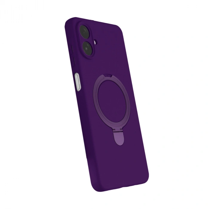 Samsung Galaxy A07 4g Regal Magsafe Standlı Kapak - Derin Mor