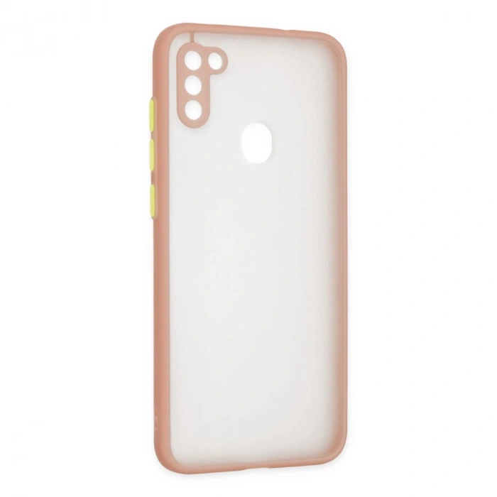 Samsung Galaxy A11 Kılıf Montreal Silikon Kapak - Pembe