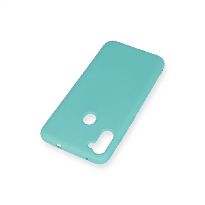 Samsung Galaxy A11 Kılıf Nano İçi Kadife Silikon - Turkuaz