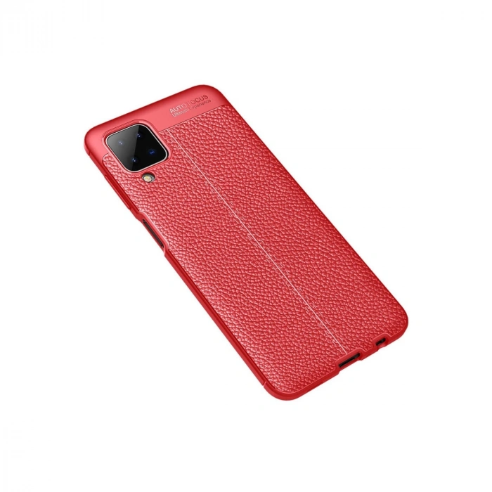 Samsung Galaxy A12 Kılıf Auto Focus Kapak - Kırmızı