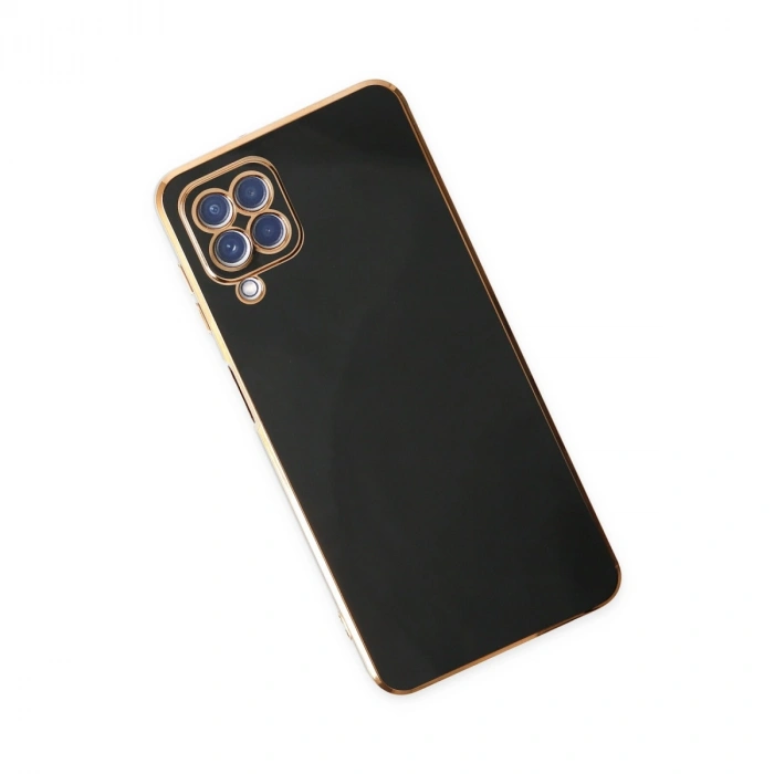 Samsung Galaxy A12 Kılıf Volet Silikon - Siyah