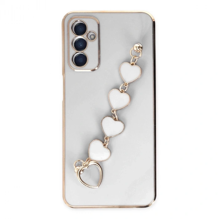 Samsung Galaxy A14 4g Kılıf Esila Silikon - Beyaz