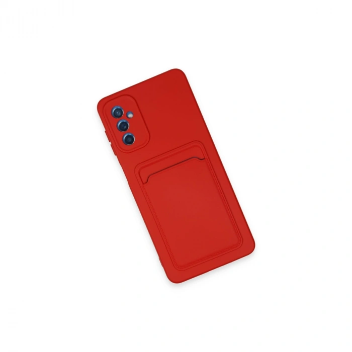 Samsung Galaxy A14 4g Kılıf Kelvin Kartvizitli Silikon - Kırmızı