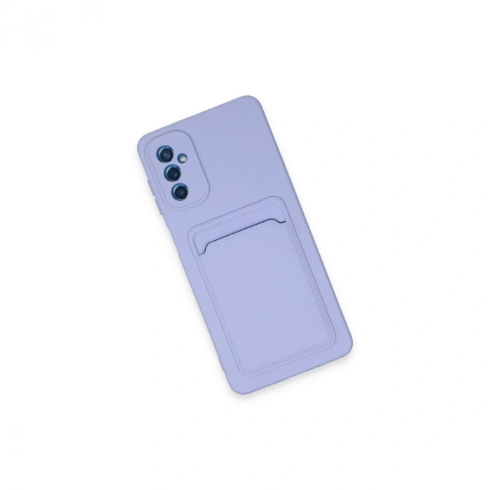 Samsung Galaxy A14 4g Kılıf Kelvin Kartvizitli Silikon - Lila