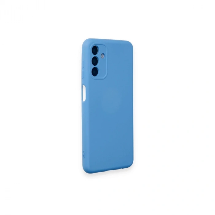 Samsung Galaxy A14 4g Kılıf Nano İçi Kadife Silikon - Mavi
