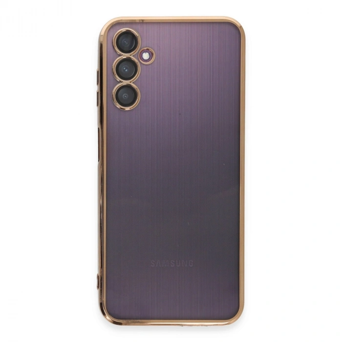 Samsung Galaxy A14 4g Kılıf Razer Lensli Silikon - Gold