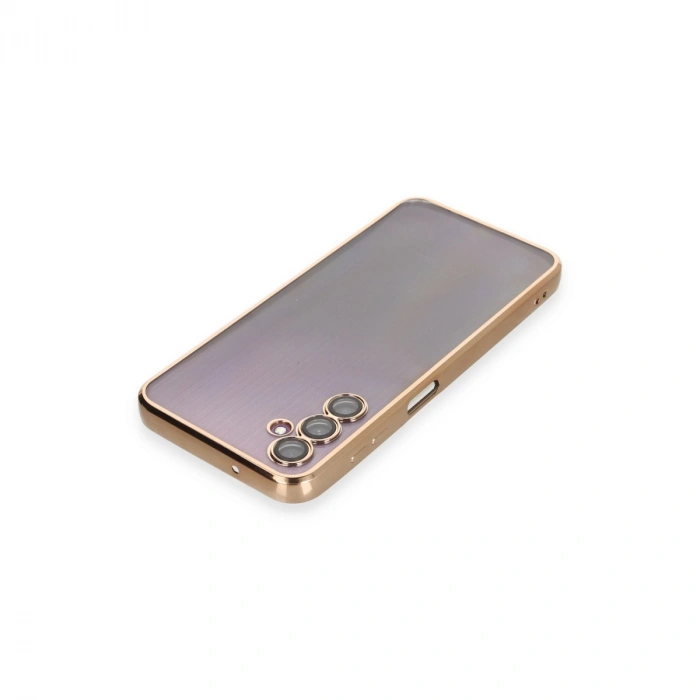 Samsung Galaxy A14 4g Kılıf Razer Lensli Silikon - Gold