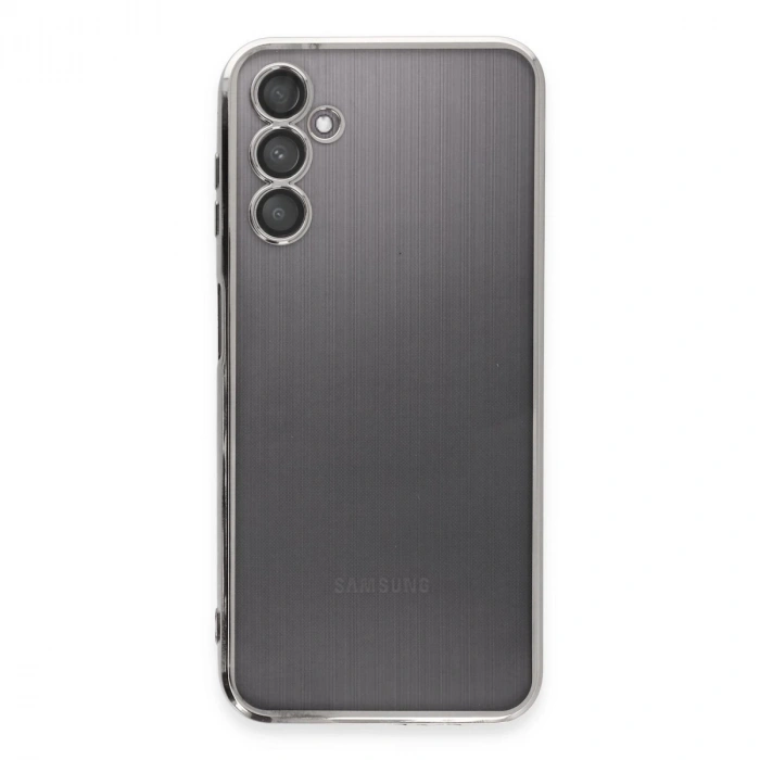 Samsung Galaxy A14 4g Kılıf Razer Lensli Silikon - Gümüş
