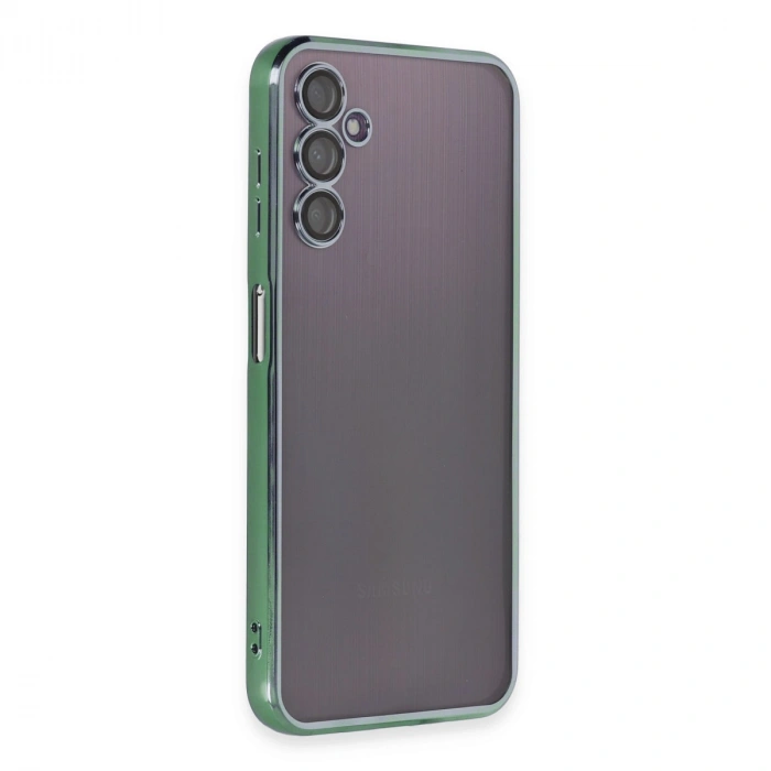 Samsung Galaxy A14 4g Kılıf Razer Lensli Silikon - Yeşil