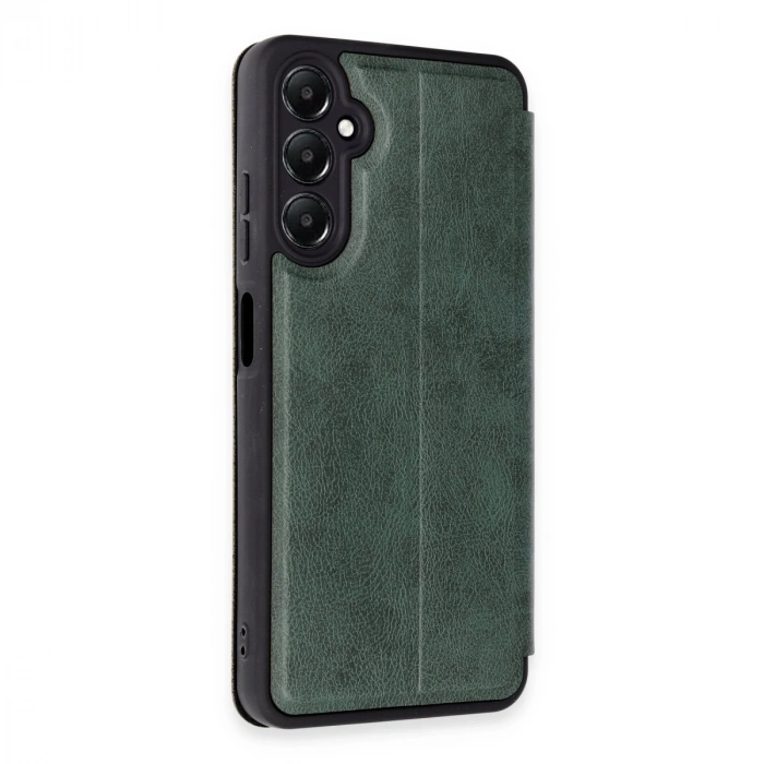 Samsung Galaxy A15 4g Kılıf Flip Cover - Koyu Yeşil