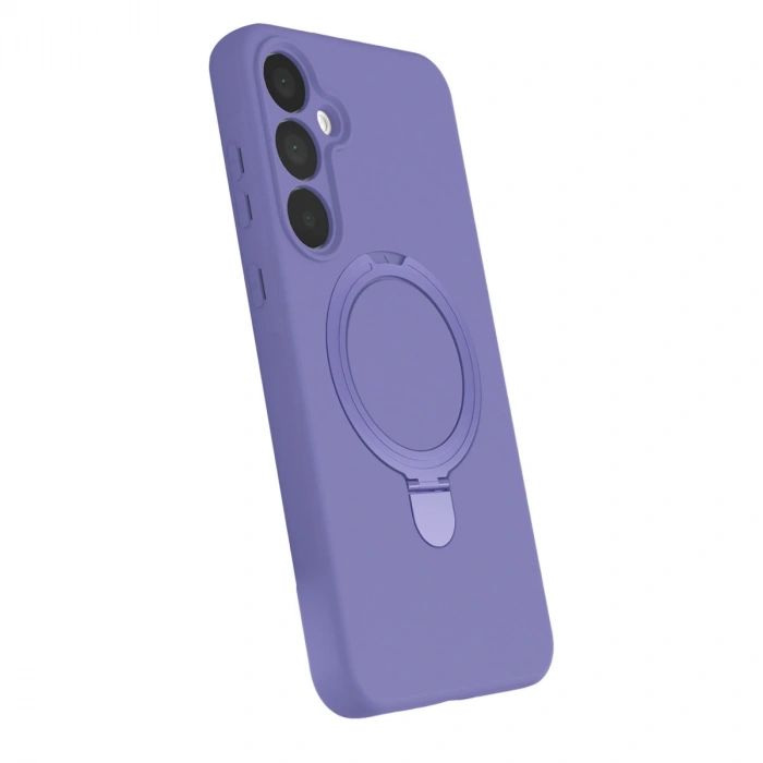 Samsung Galaxy A15 4g Regal Magsafe Standlı Kapak - Lila
