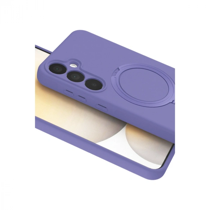 Samsung Galaxy A15 4g Regal Magsafe Standlı Kapak - Lila