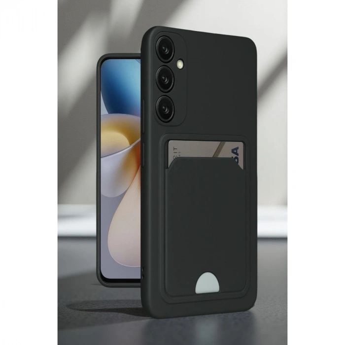 Samsung Galaxy A16 5g Kılıf Kelvin Kartvizitli Silikon - Bordo