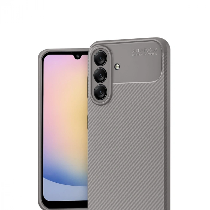 Samsung Galaxy A17 5g Auto Focus Karbon Kapak - Gri