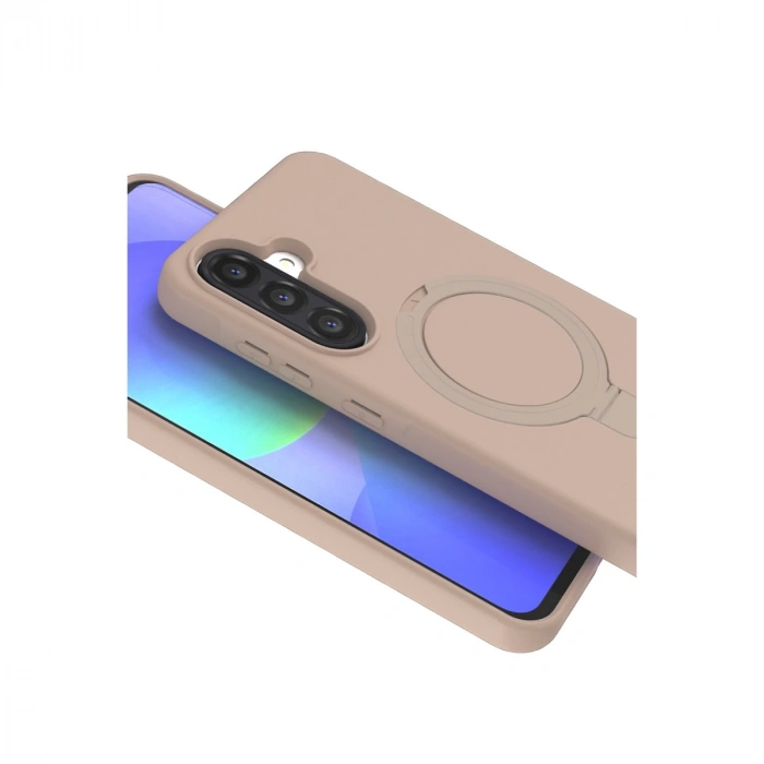 Samsung Galaxy A17 5g Regal Magsafe Standlı Kapak - Çöl Titanyum