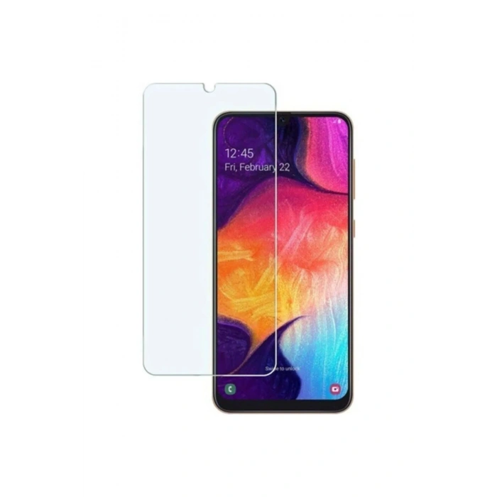 Samsung Galaxy A20 Uyumlu Premium Ekran Koruyucu 9H Sert Temperli Kırılmaz Cam Koruma Şeffaf (599)