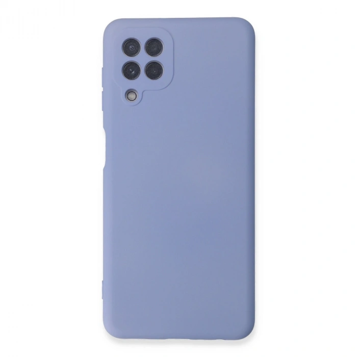 Samsung Galaxy A22 Kılıf Nano İçi Kadife Silikon - Lila