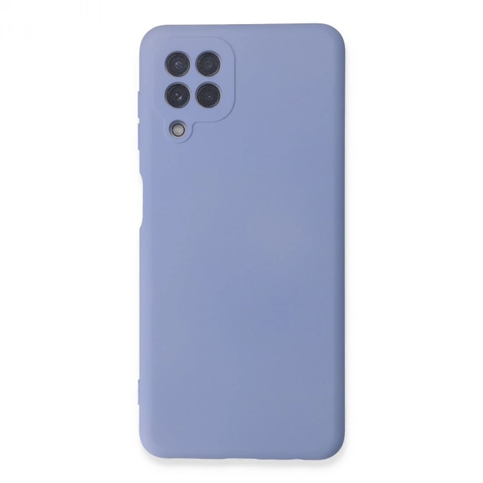 Samsung Galaxy A22 Kılıf Nano İçi Kadife Silikon - Lila