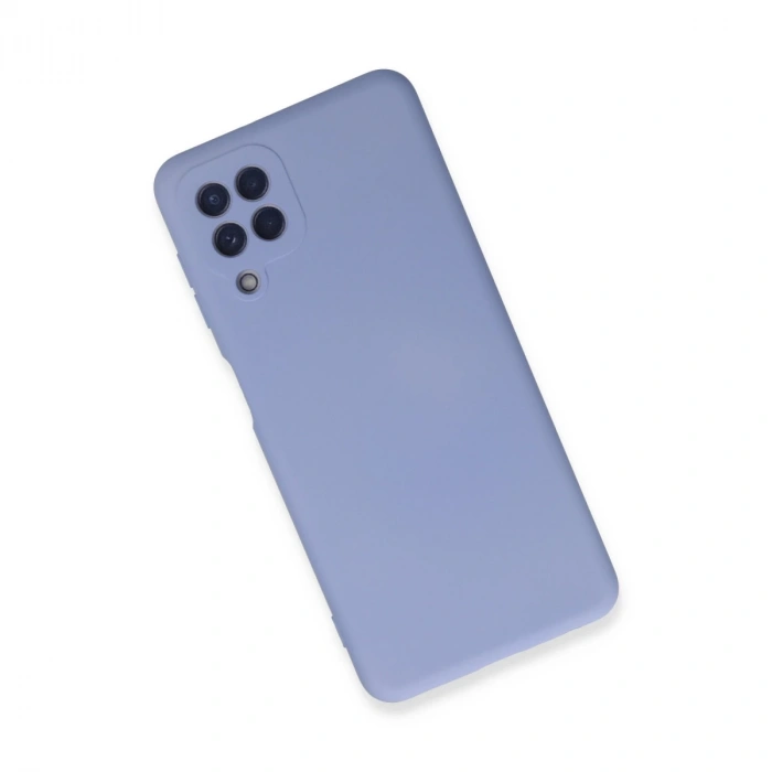 Samsung Galaxy A22 Kılıf Nano İçi Kadife Silikon - Lila