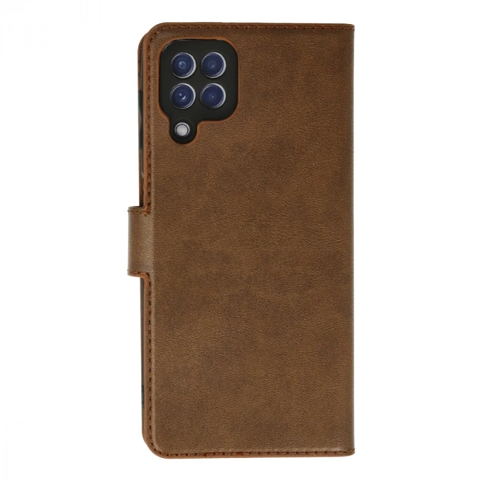 Samsung Galaxy A22 Kılıf Trend S Plus Kapaklı Kılıf - Taba