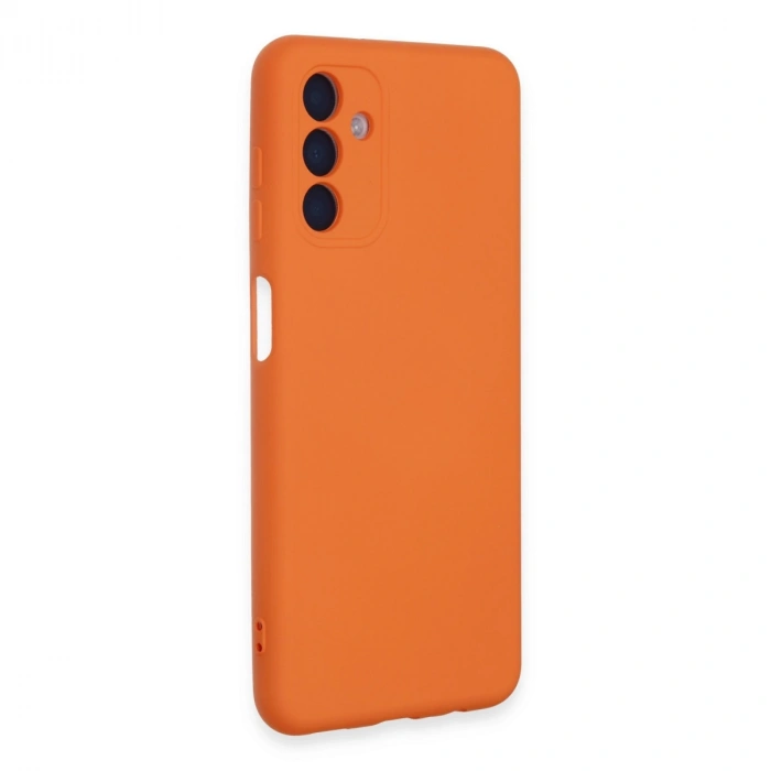 Samsung Galaxy A24 4g Kılıf Nano İçi Kadife Silikon - Turuncu