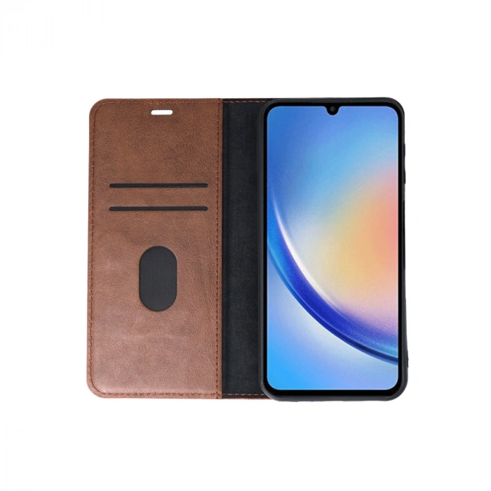 Samsung Galaxy A24 4g Kılıf Trend S Plus Kapaklı Kılıf - Taba