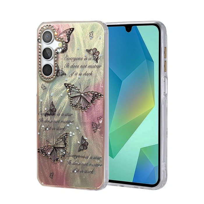 Samsung Galaxy A25 5g Kılıf Blade Aynalı Desenli Kapak - Desen 6