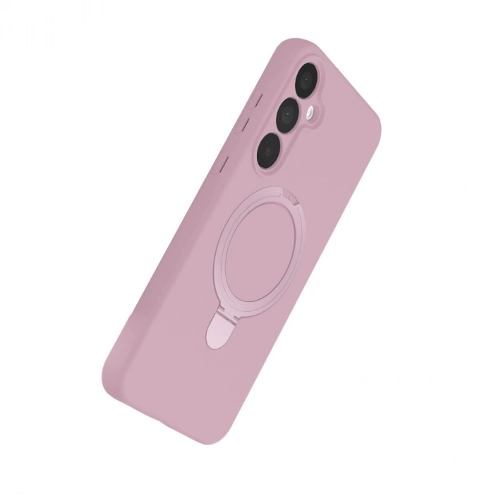 Samsung Galaxy A25 5g Regal Magsafe Standlı Kapak - Açık Pembe