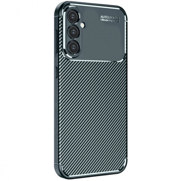 Samsung Galaxy A26 Kılıf Auto Focus Karbon Kapak - Koyu Yeşil