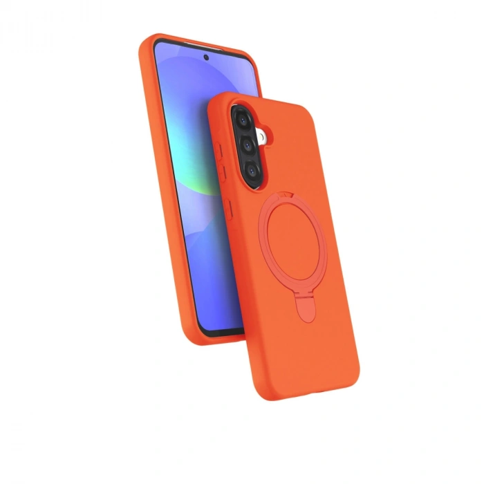Samsung Galaxy A26 Regal Magsafe Standlı Kapak - Turuncu