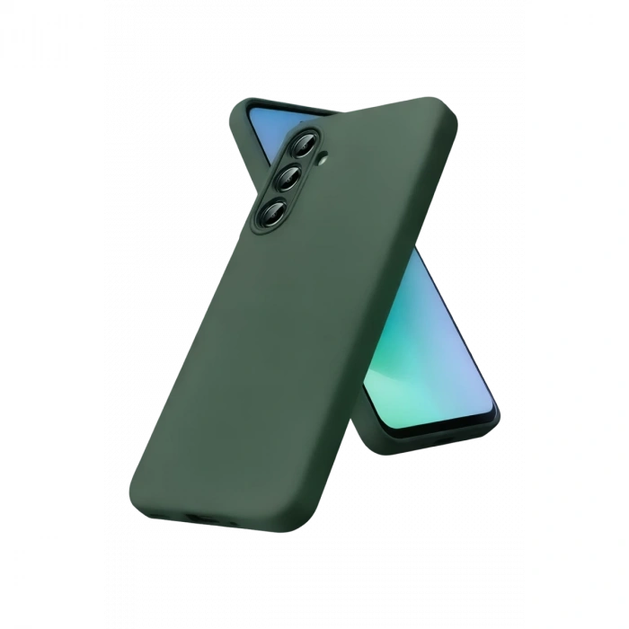 Samsung Galaxy A27 5g Nano İçi Kadife Silikon - Koyu Yeşil