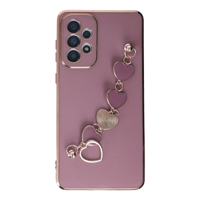 Samsung Galaxy A33 5g Kılıf Esila Silikon - Mor