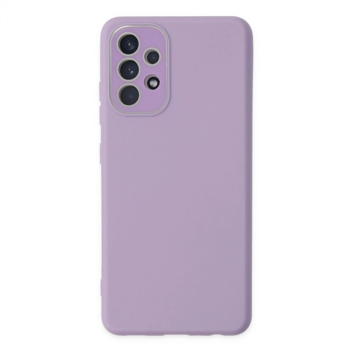 Samsung Galaxy A33 5g Kılıf Lansman Glass Kapak - Lila