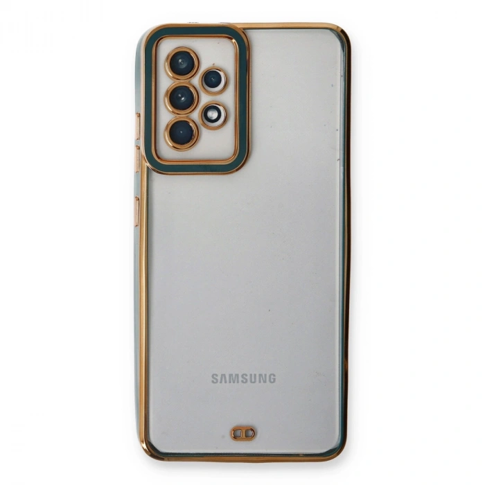 Samsung Galaxy A33 5g Kılıf Liva Lens Silikon - Yeşil