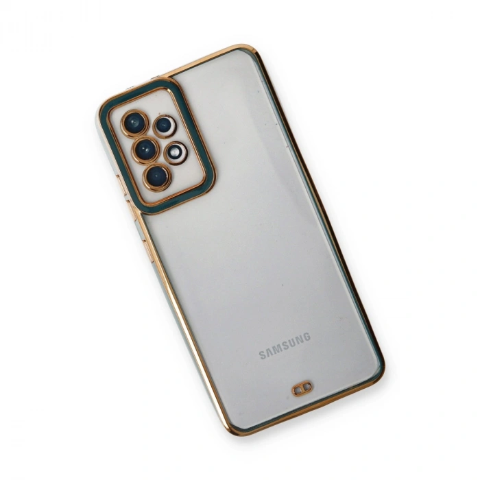 Samsung Galaxy A33 5g Kılıf Liva Lens Silikon - Yeşil