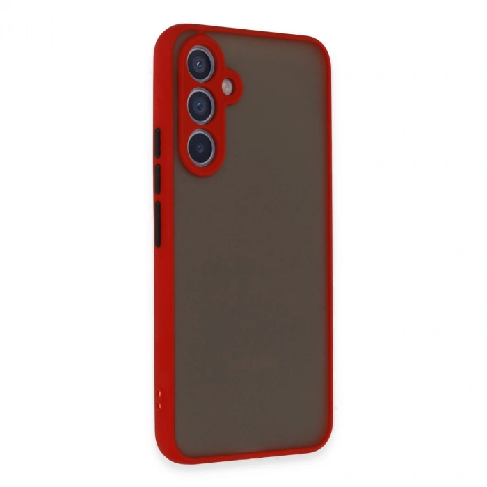 Samsung Galaxy A34 5g Kılıf Montreal Silikon Kapak - Kırmızı