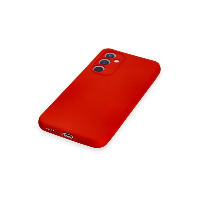 Samsung Galaxy A34 5g Kılıf Nano İçi Kadife Silikon - Kırmızı