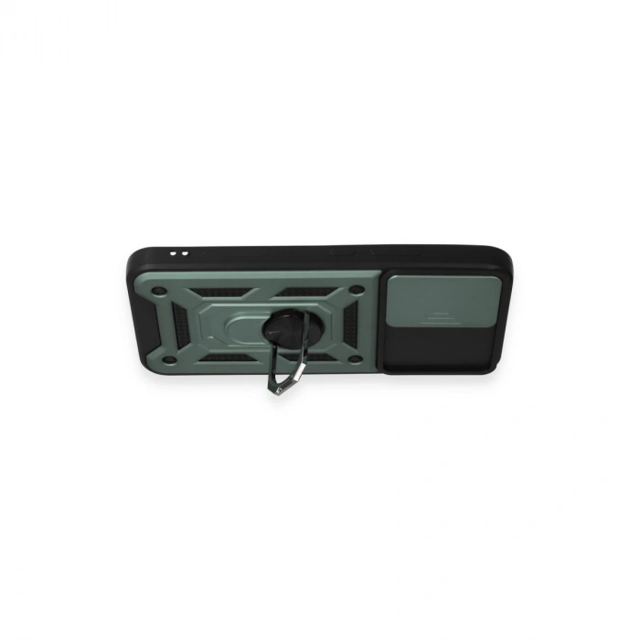 Samsung Galaxy A34 5g Kılıf Pars Lens Yüzüklü Silikon - Yeşil