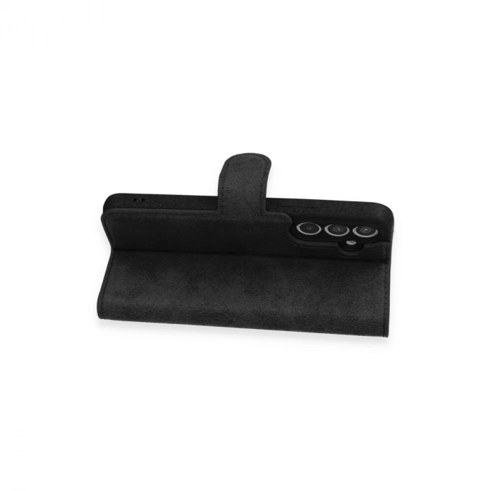 Samsung Galaxy A34 5g Kılıf Trend S Plus Kapaklı Kılıf - Siyah