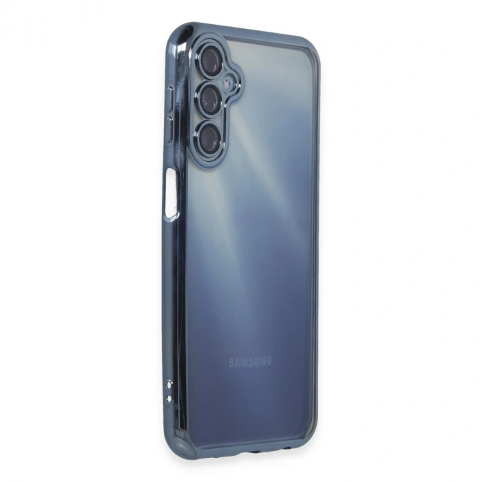 Samsung Galaxy A35 5g Kılıf Razer Lensli Silikon - Açık Mavi