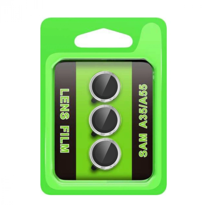 Samsung Galaxy A35 5g Raze Metal Kamera Lens - Gümüş