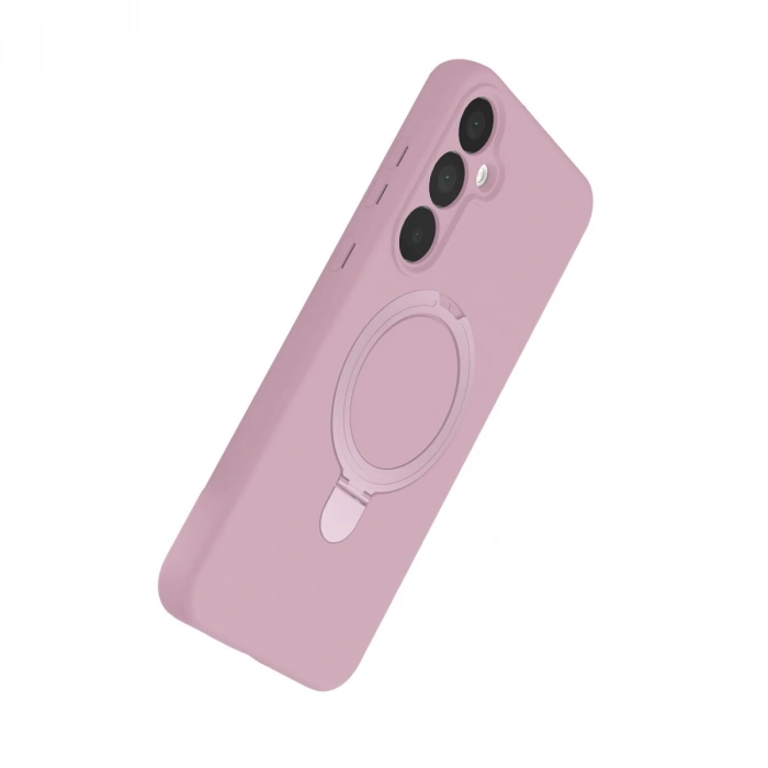 Samsung Galaxy A35 5g Regal Magsafe Standlı Kapak - Açık Pembe