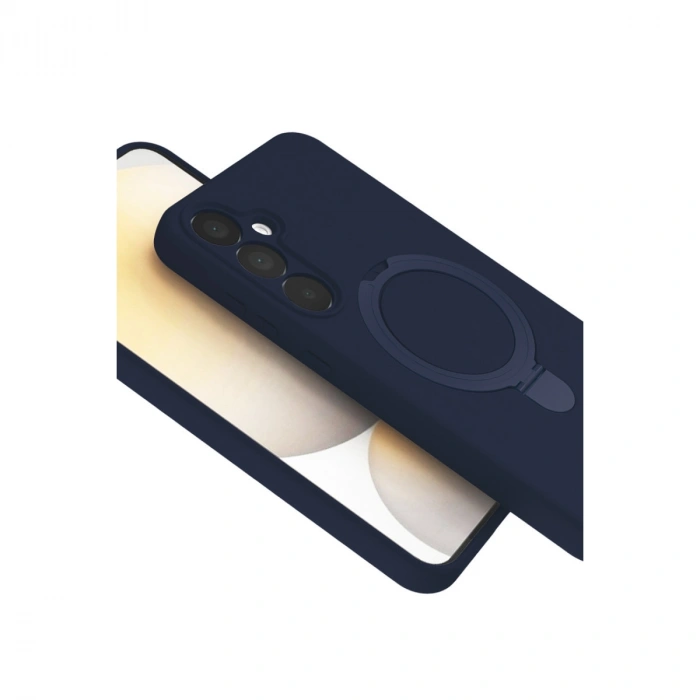 Samsung Galaxy A35 5g Regal Magsafe Standlı Kapak - Lacivert
