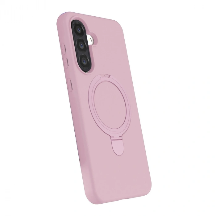 Samsung Galaxy A36 Regal Magsafe Standlı Kapak - Açık Pembe