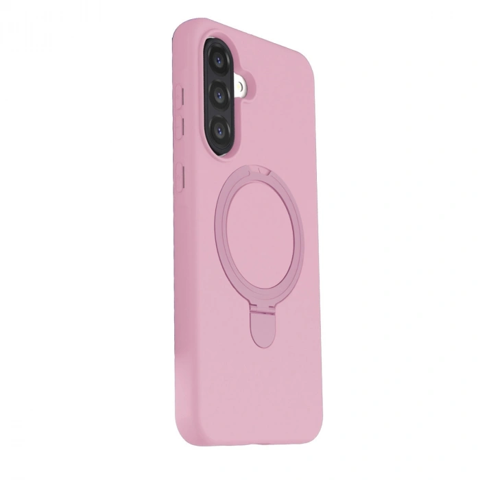 Samsung Galaxy A37 5g Regal Magsafe Standlı Kapak - Açık Pembe