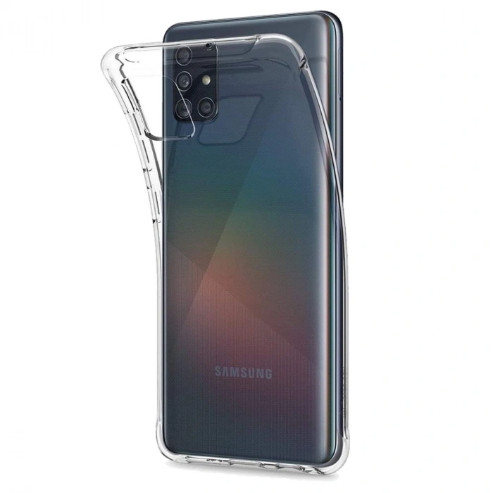 Samsung Galaxy A51 Kılıf Lüx Şeffaf Silikon