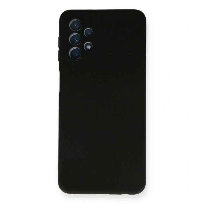 Samsung Galaxy A52 Kılıf Nano İçi Kadife Silikon - Siyah